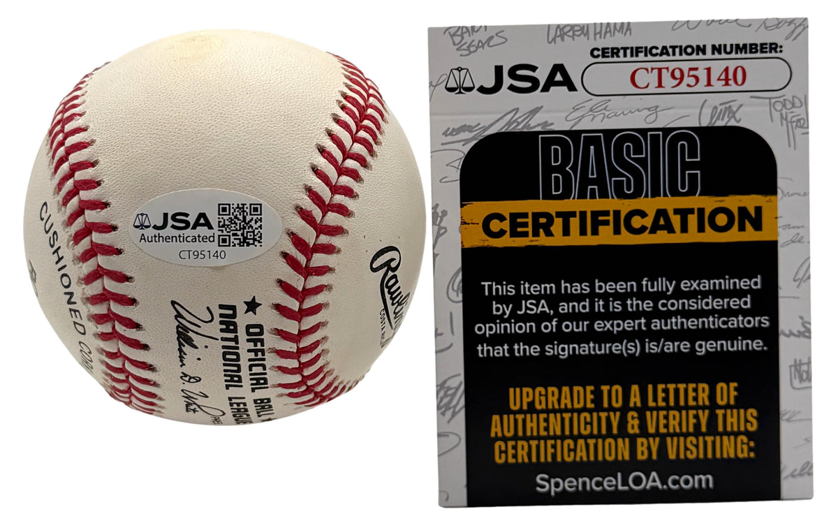 Johnny Bench HOF Signed/Autographed ONLB Baseball Reds JSA 215667