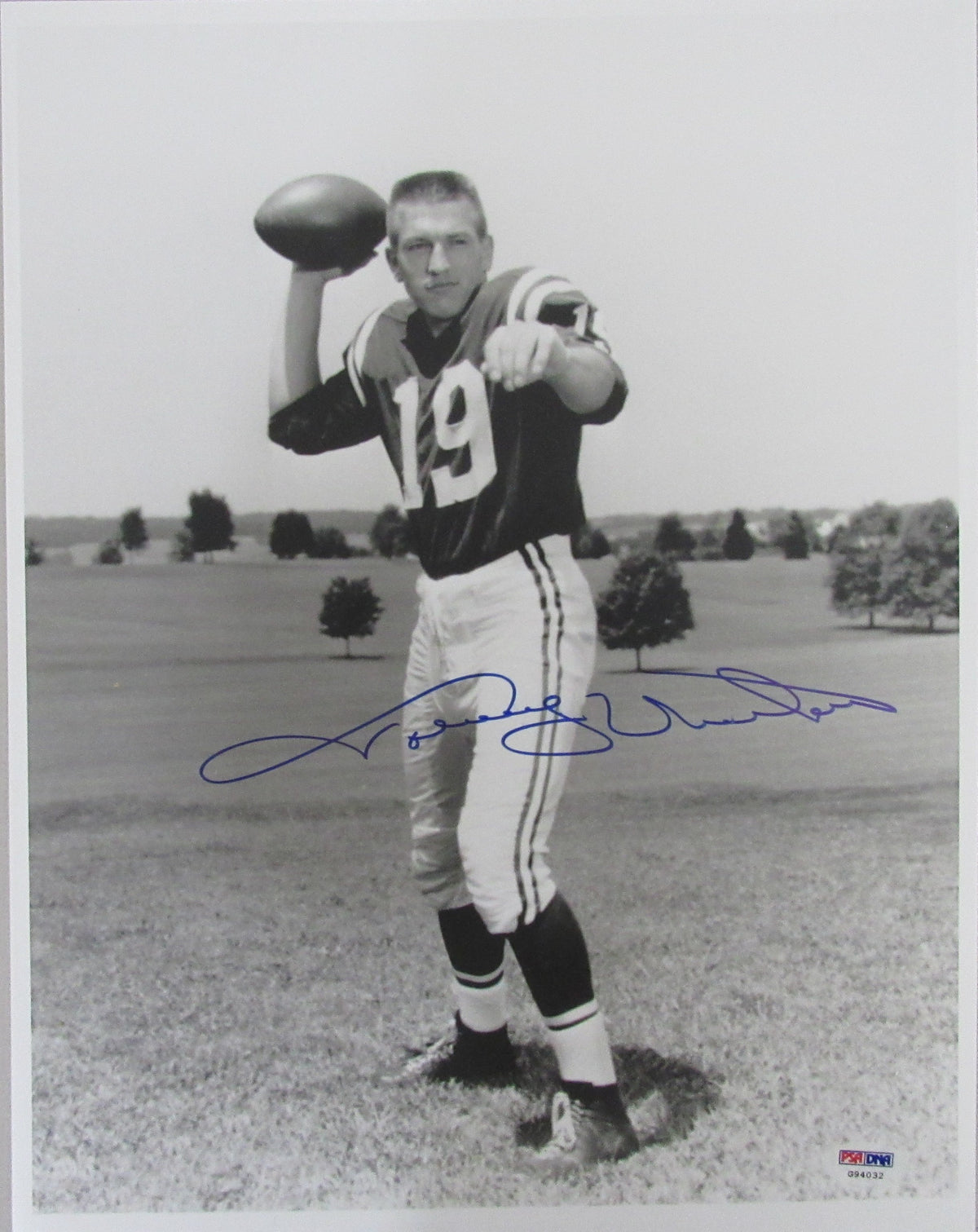 Johnny Unitas HOF Signed/Autographed 11x14 Photo Baltimore Colts PSA/DNA 213320