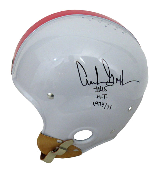 Archie Griffin/Hopalong Cassady Signed/Inscribed Full Size Suspension Helmet JSA
