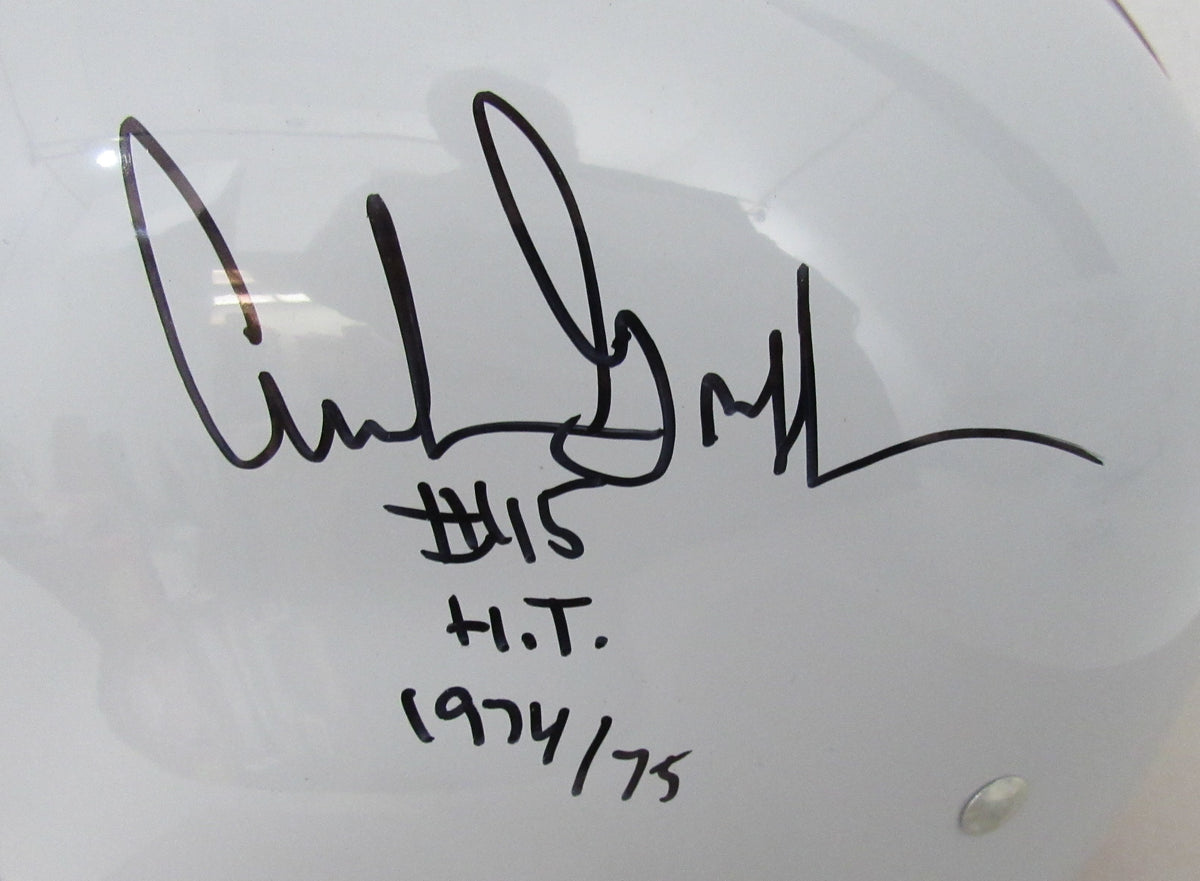 Archie Griffin/Hopalong Cassady Signed/Inscribed Full Size Suspension Helmet JSA