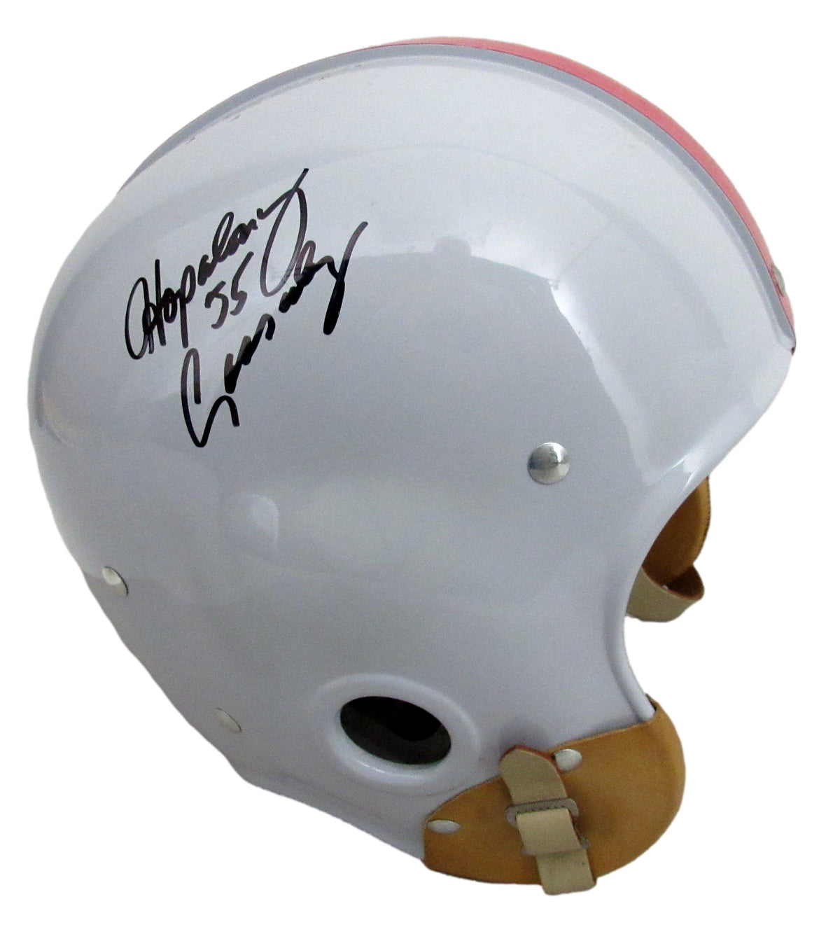 Archie Griffin/Hopalong Cassady Signed/Inscribed Full Size Suspension Helmet JSA
