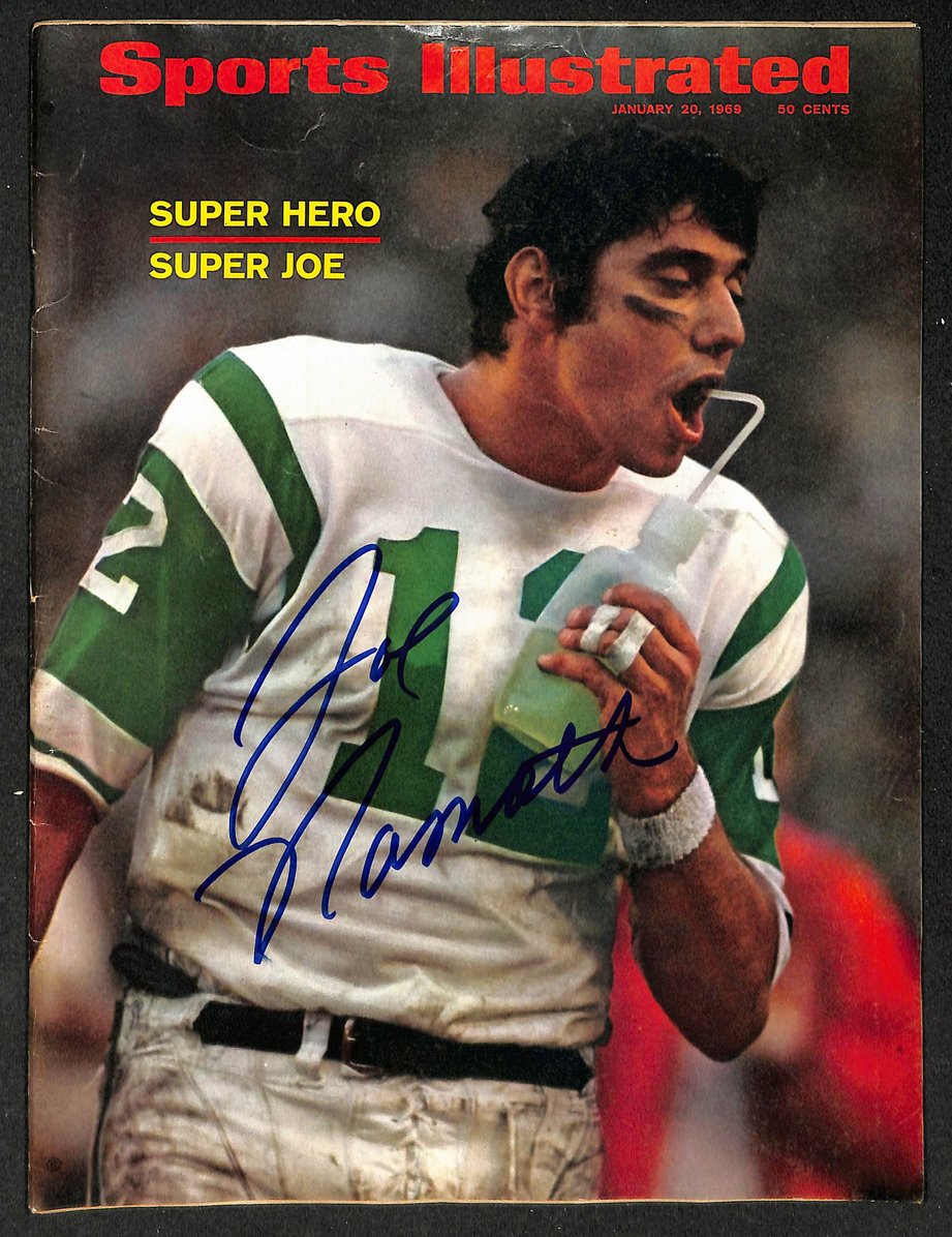 Joe Namath HOF Signed/Auto 1/20/69 Sports Illustrated Magazine NOLABEL PSA/DNA