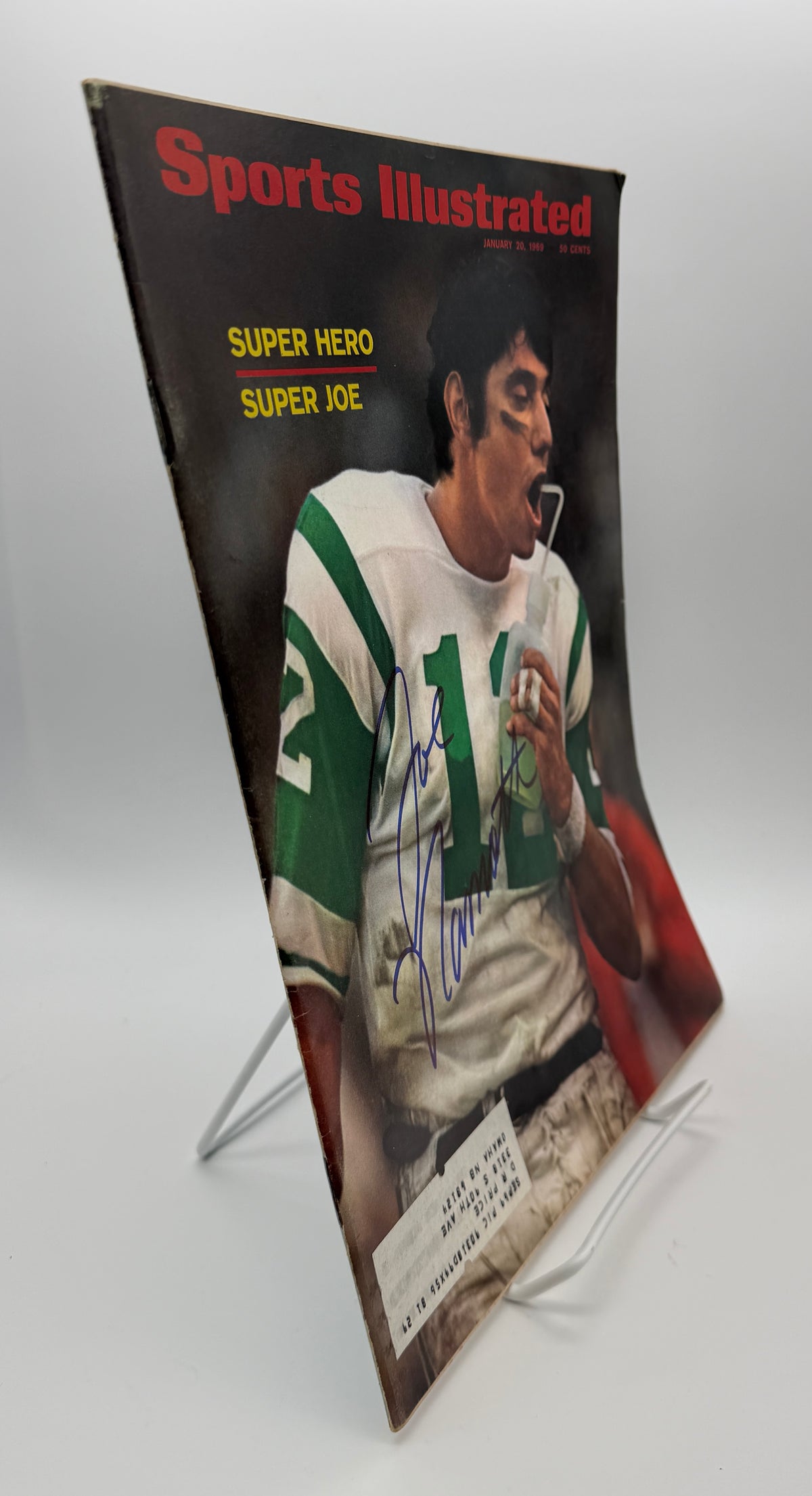 Joe Namath HOF Signed/Auto 1/20/1969 Sports Illustrated Magazine PSA/DNA 215569