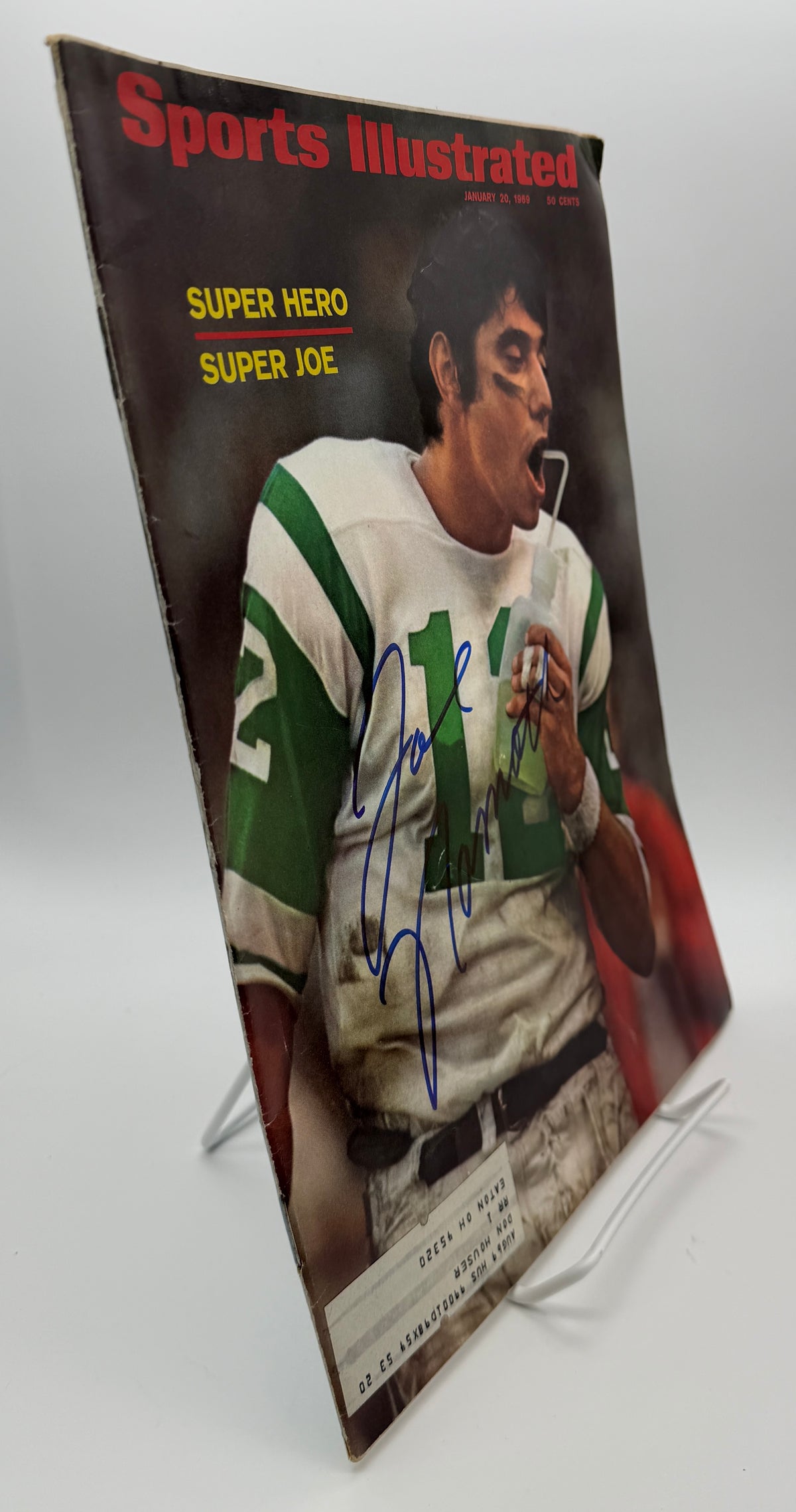 Joe Namath HOF Signed/Auto 1/20/1969 Sports Illustrated Magazine PSA/DNA 215570