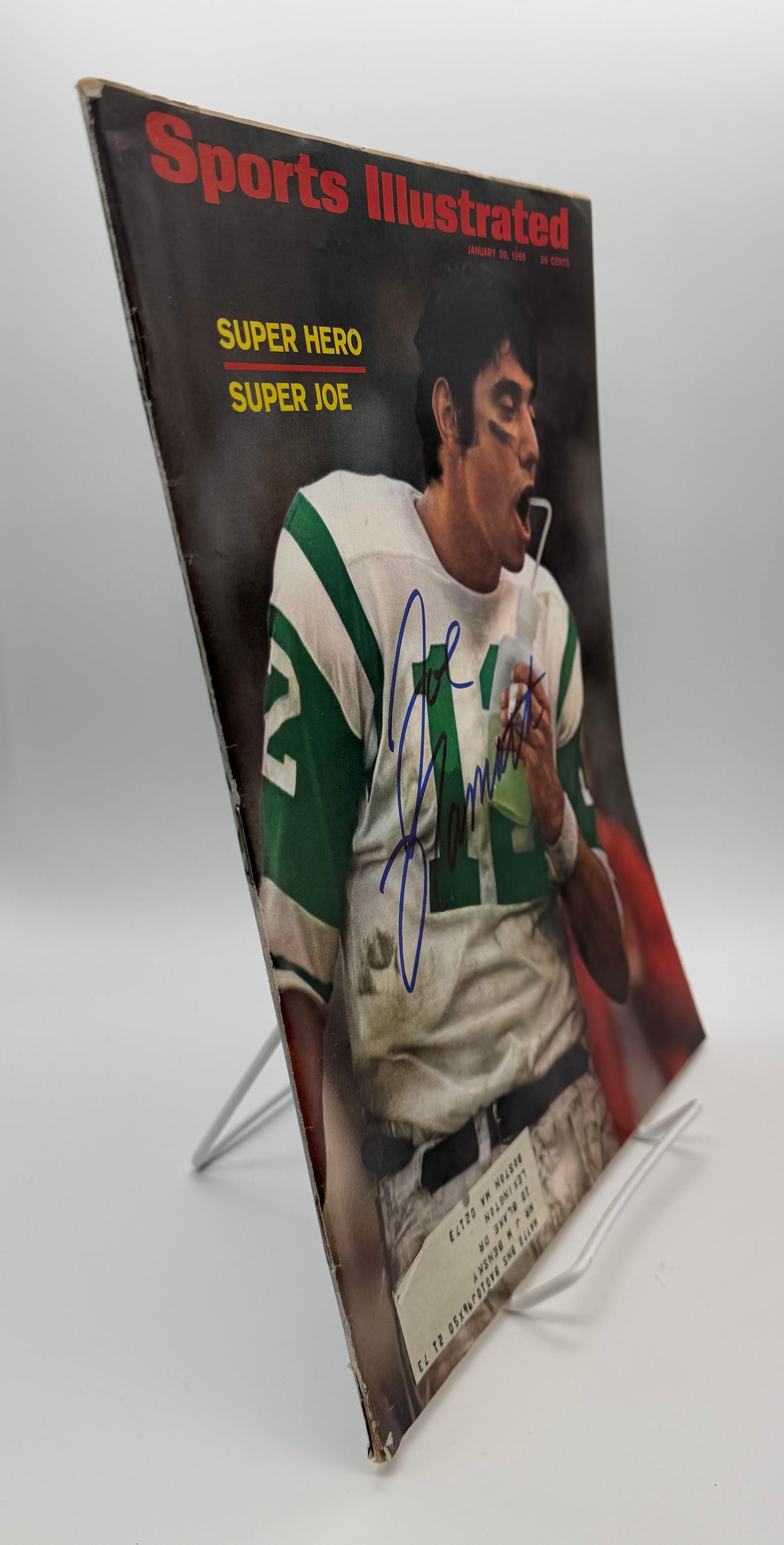 Joe Namath HOF Signed/Auto 1/20/1969 Sports Illustrated Magazine PSA/DNA 215571