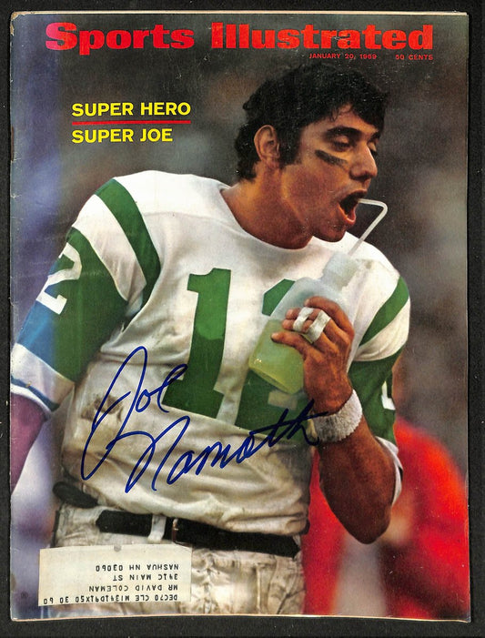 Joe Namath HOF Signed/Auto 1/20/1969 Sports Illustrated Magazine PSA/DNA 215572