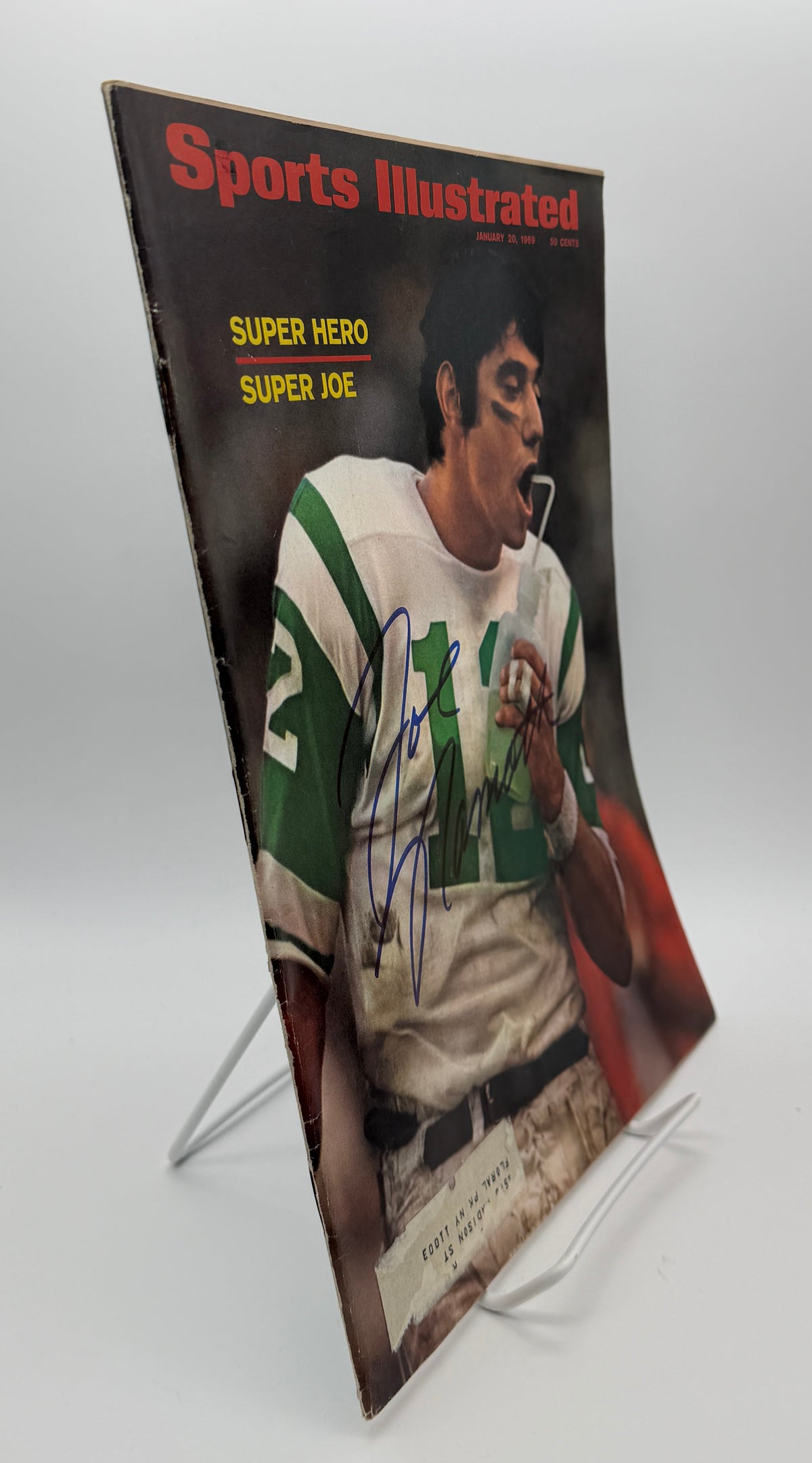 Joe Namath HOF Signed/Auto 1/20/1969 Sports Illustrated Magazine PSA/DNA 215573