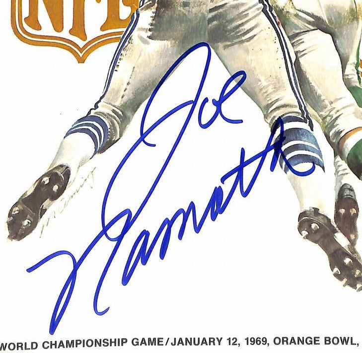 Joe Namath HOF Signed/Auto Super Bowl III Program Colts vs. Jets PSA/DNA 215574