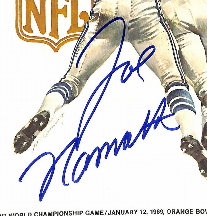Joe Namath HOF Signed/Auto Super Bowl III Program Colts vs. Jets PSA/DNA 215576