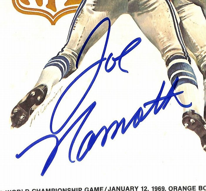 Joe Namath HOF Signed/Auto Super Bowl III Program Colts vs. Jets PSA/DNA 215577