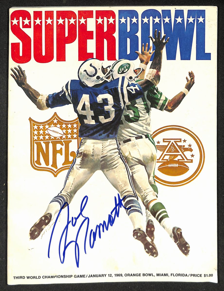 Joe Namath HOF Signed/Auto Super Bowl III Program Colts vs. Jets PSA/DNA 215578