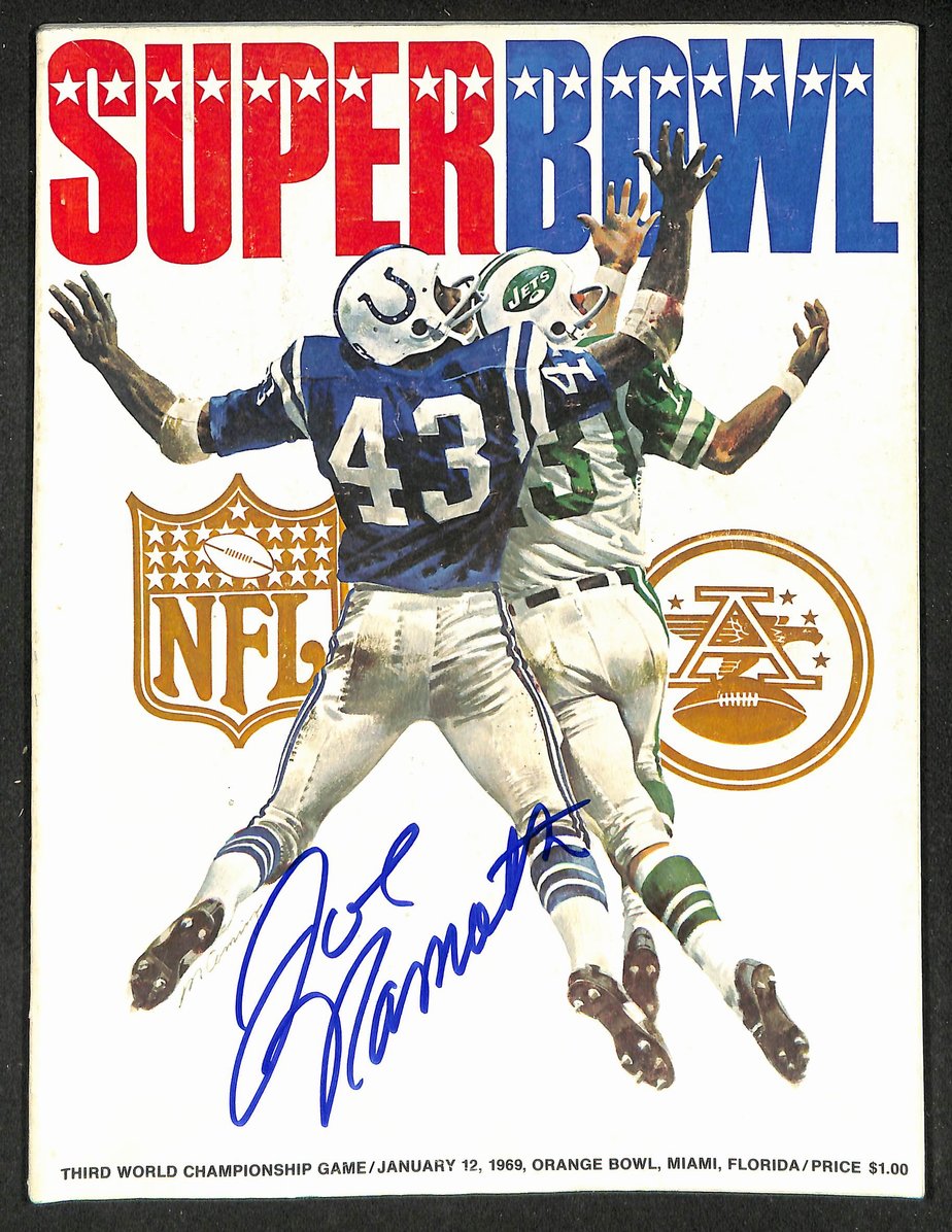 Joe Namath HOF Signed/Auto Super Bowl III Program Colts vs. Jets PSA/DNA 215579