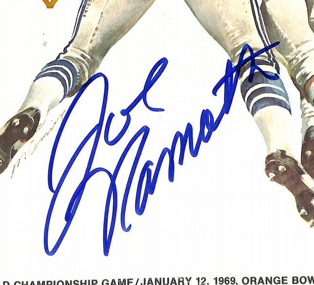 Joe Namath HOF Signed/Auto Super Bowl III Program Colts vs. Jets PSA/DNA 215579