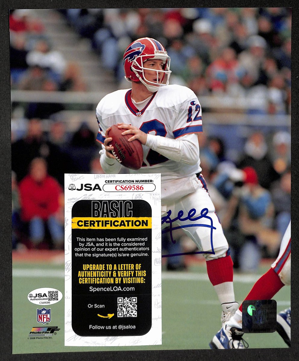Jim Kelly HOF Signed/Autographed 8x10 Photo Buffalo Bills JSA XHC148
