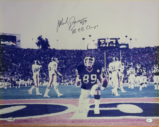 Mark Bavaro Signed/Inscr "86 SB Champs" 16x20 Photo New York Giants JSA XHC151
