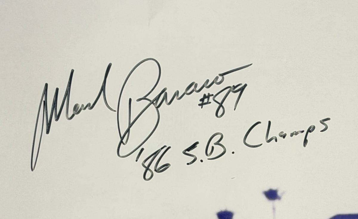 Mark Bavaro Signed/Inscr "86 SB Champs" 16x20 Photo New York Giants JSA XHC151