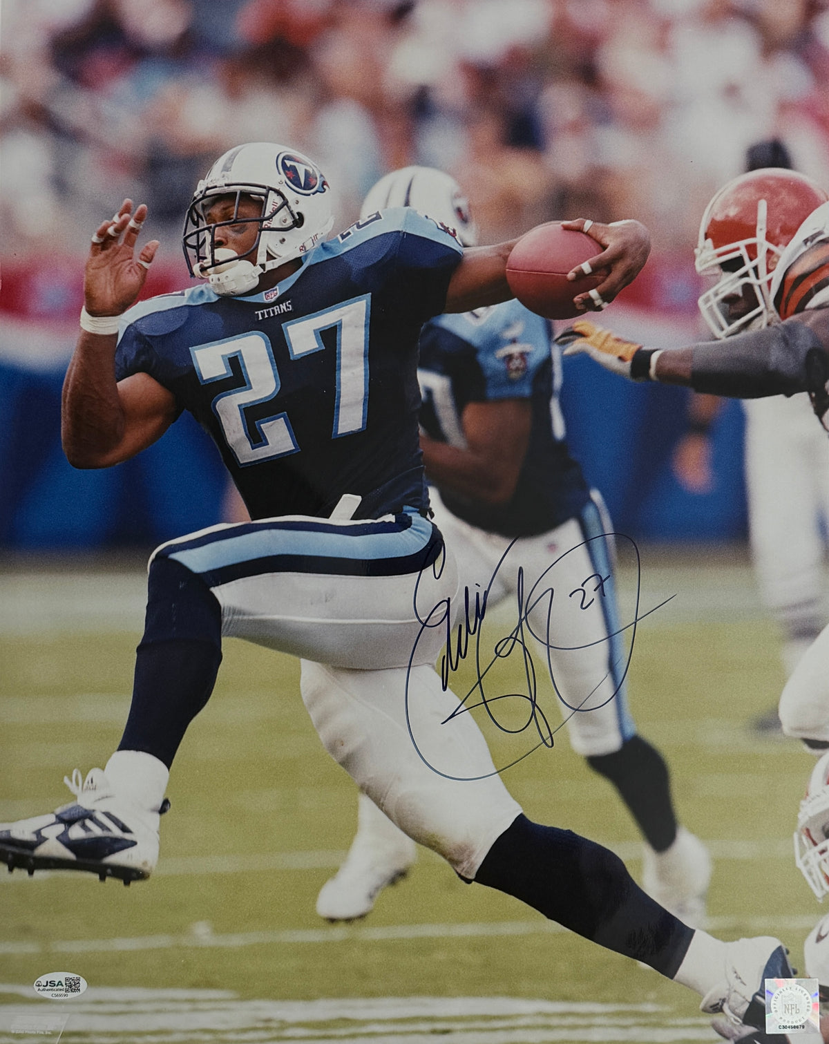 Eddie George Signed/Autographed 16x20 Photo Tennessee Titans JSA XHC152