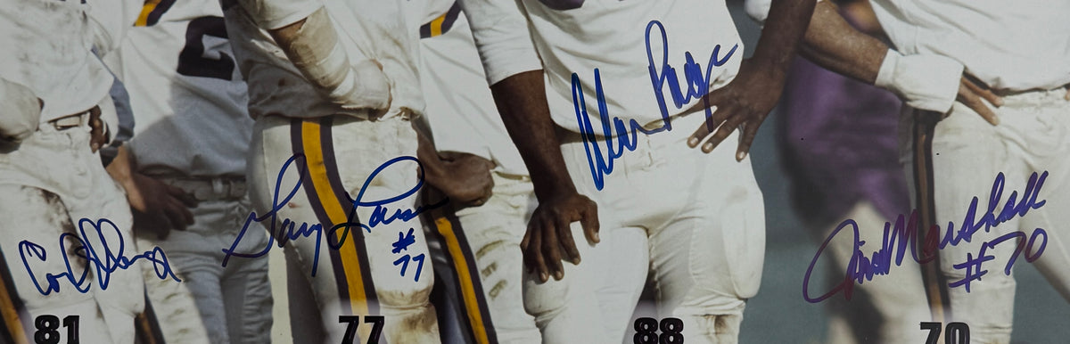 Purple People Eaters Signed/Autographed by (4) 16x20 Photo Vikings JSA XHC153