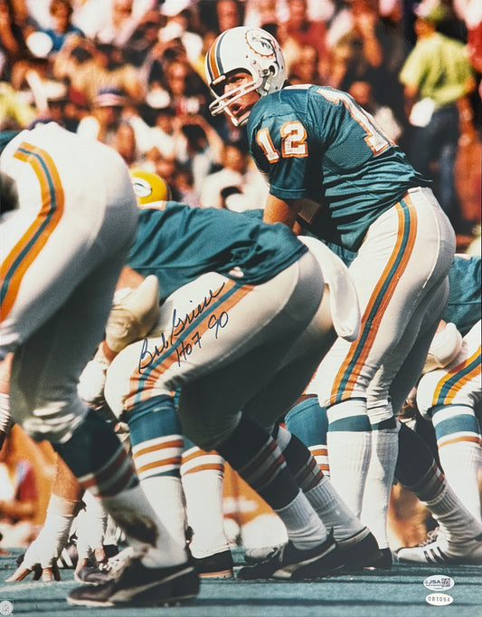 Bob Griese HOF Signed/Inscribed 16x20 Photo Miami Dolphins JSA XHC155
