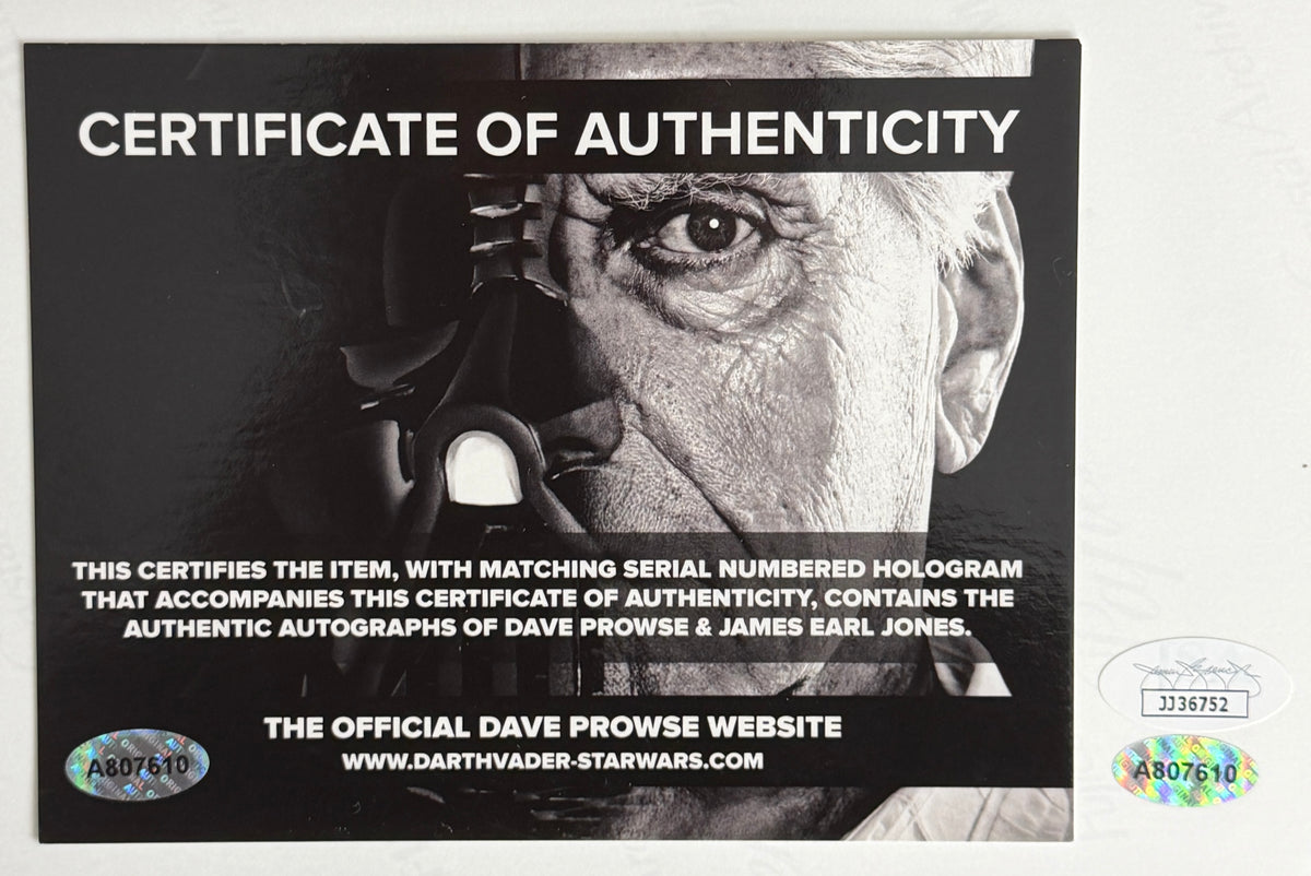 David Prowse/James Earl Jones Signed/Auto 11x14 Photo Darth Vader JSA 215564