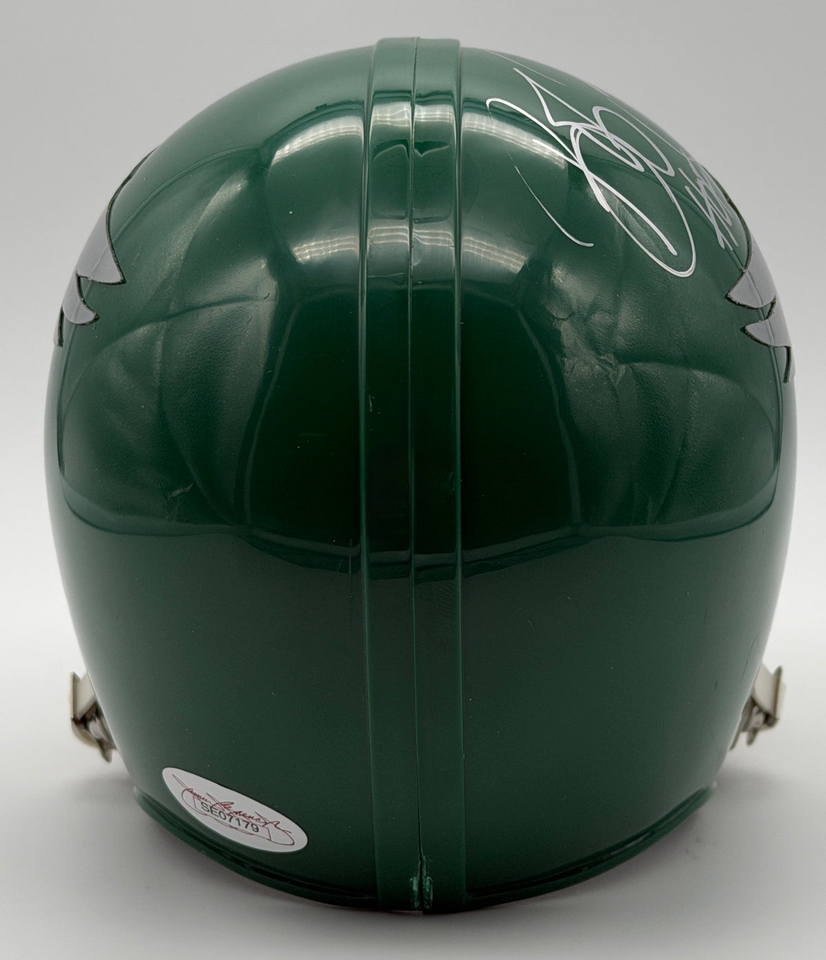 Bob Brown HOF Signed/Inscribed "HOF 2004" Eagles Mini Football Helmet JSA 215552