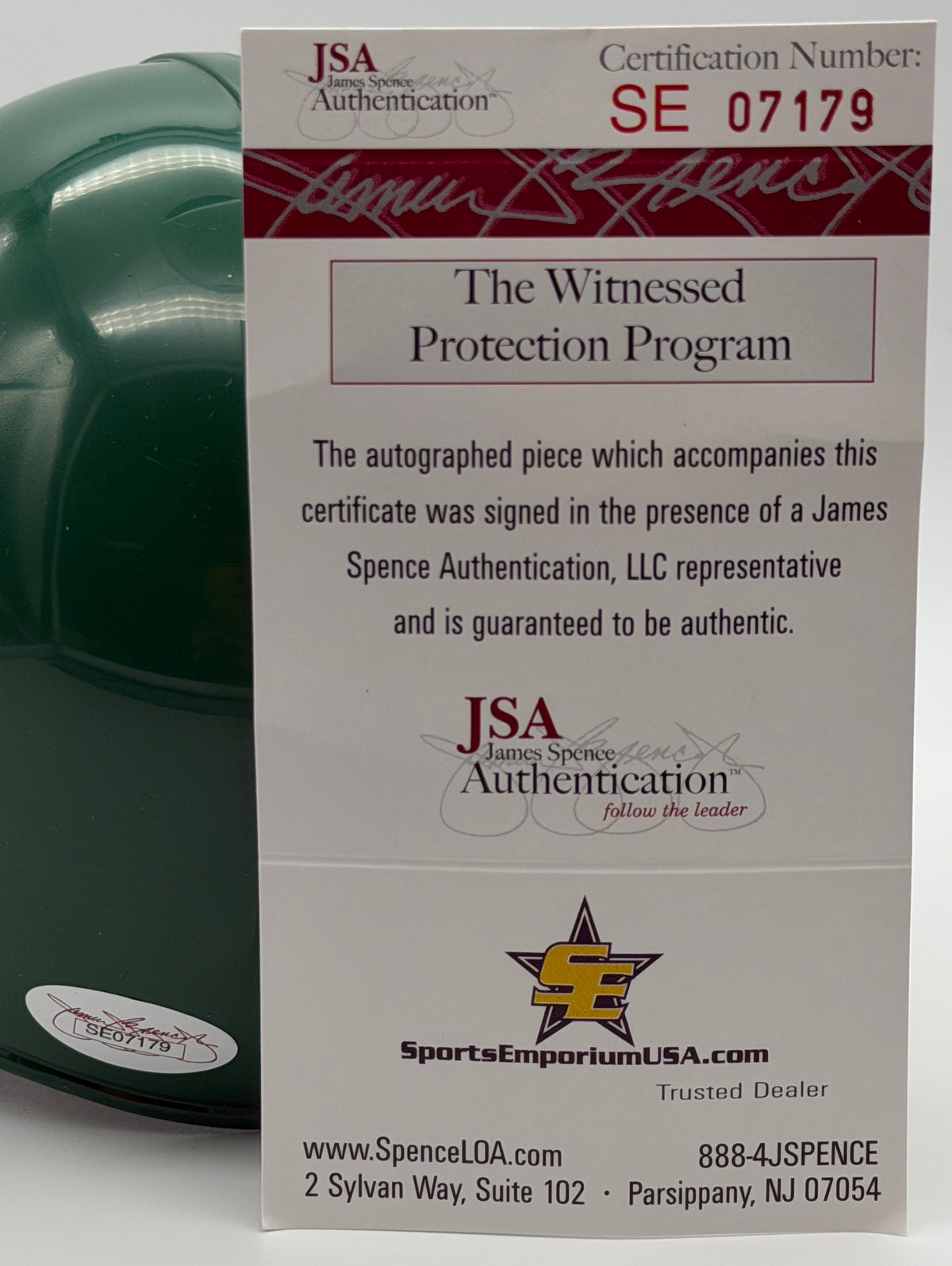 Bob Brown HOF Signed/Inscribed "HOF 2004" Eagles Mini Football Helmet JSA 215552