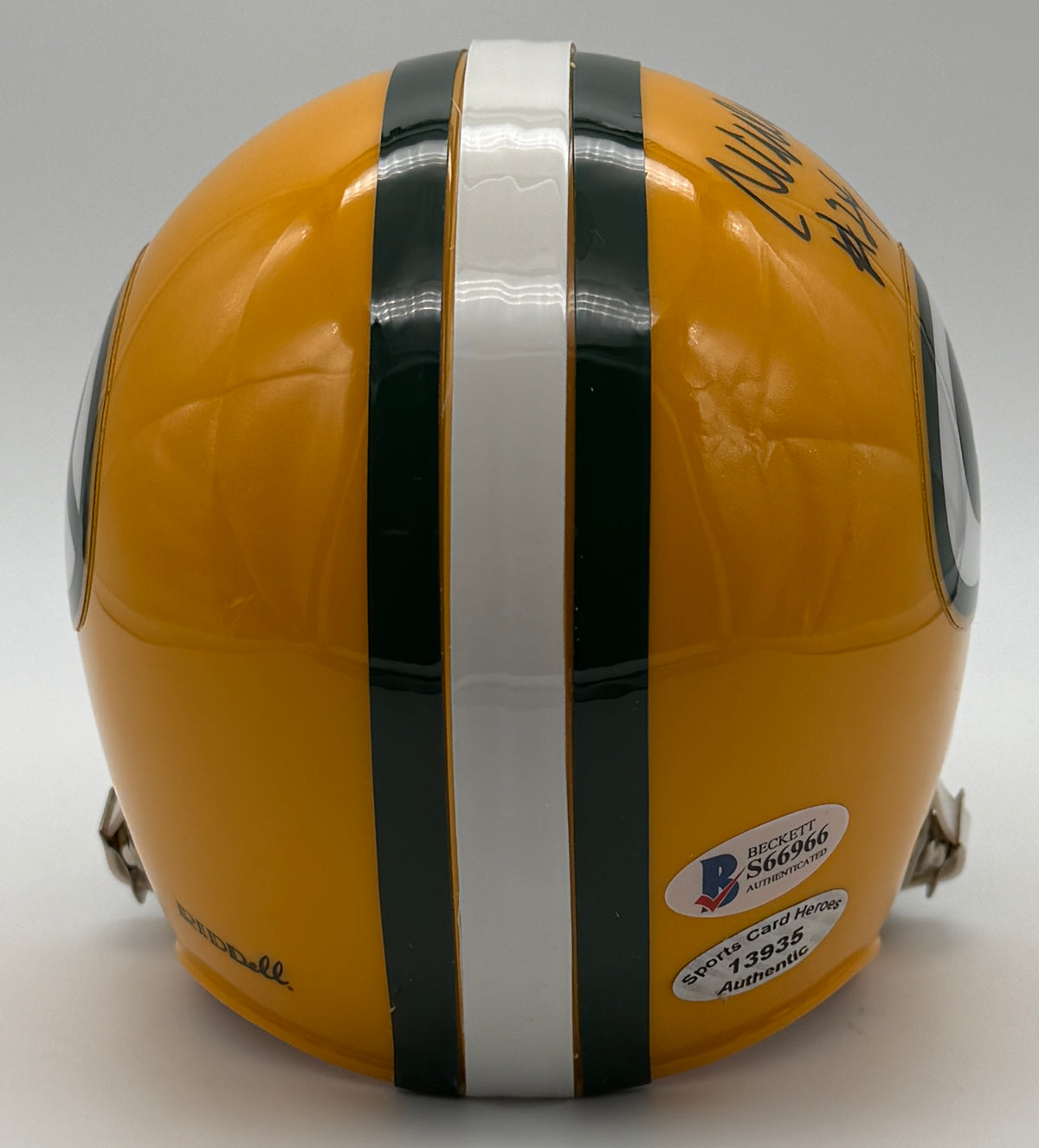 Willie Wood HOF Signed/Inscribed Packers Mini Football Helmet JSA 215553