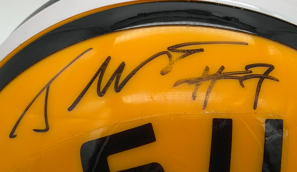Tyrann Mathieu "Honey Badger" Signed/Auto LSU Mini Football Helmet JSA 215555