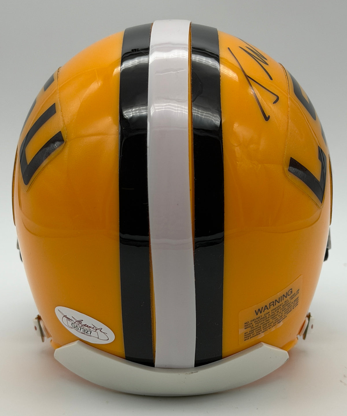 Tyrann Mathieu "Honey Badger" Signed/Auto LSU Mini Football Helmet JSA 215555