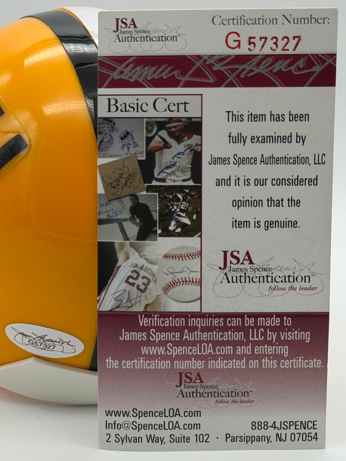 Tyrann Mathieu "Honey Badger" Signed/Auto LSU Mini Football Helmet JSA 215555