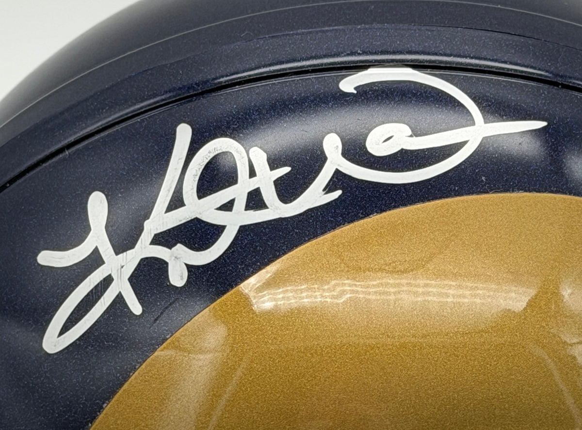 Kurt Warner HOF Signed/Autographed Rams Mini Football Helmet JSA 215556