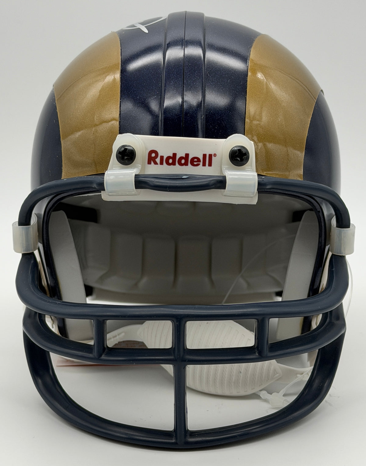 Kurt Warner HOF Signed/Autographed Rams Mini Football Helmet JSA 215556