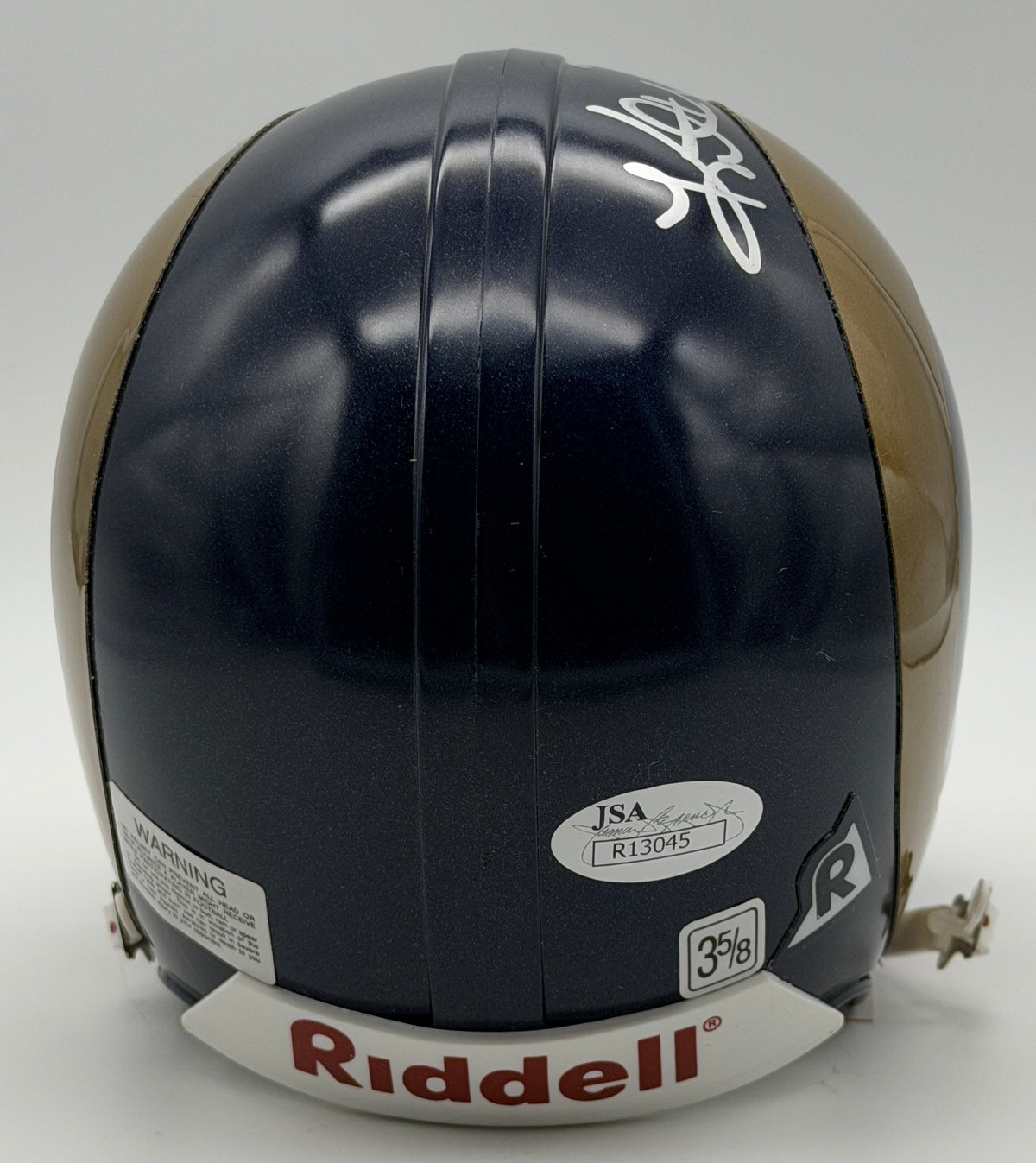 Kurt Warner HOF Signed/Autographed Rams Mini Football Helmet JSA 215556