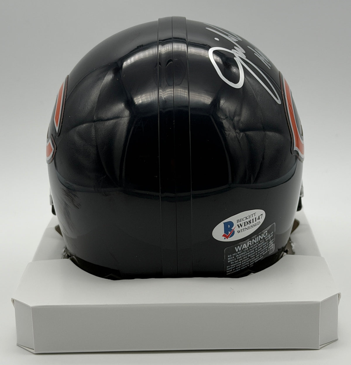 Jimbo Covert HOF Signed/Inscribed Chicago Bears Mini Football Helmet JSA 215557