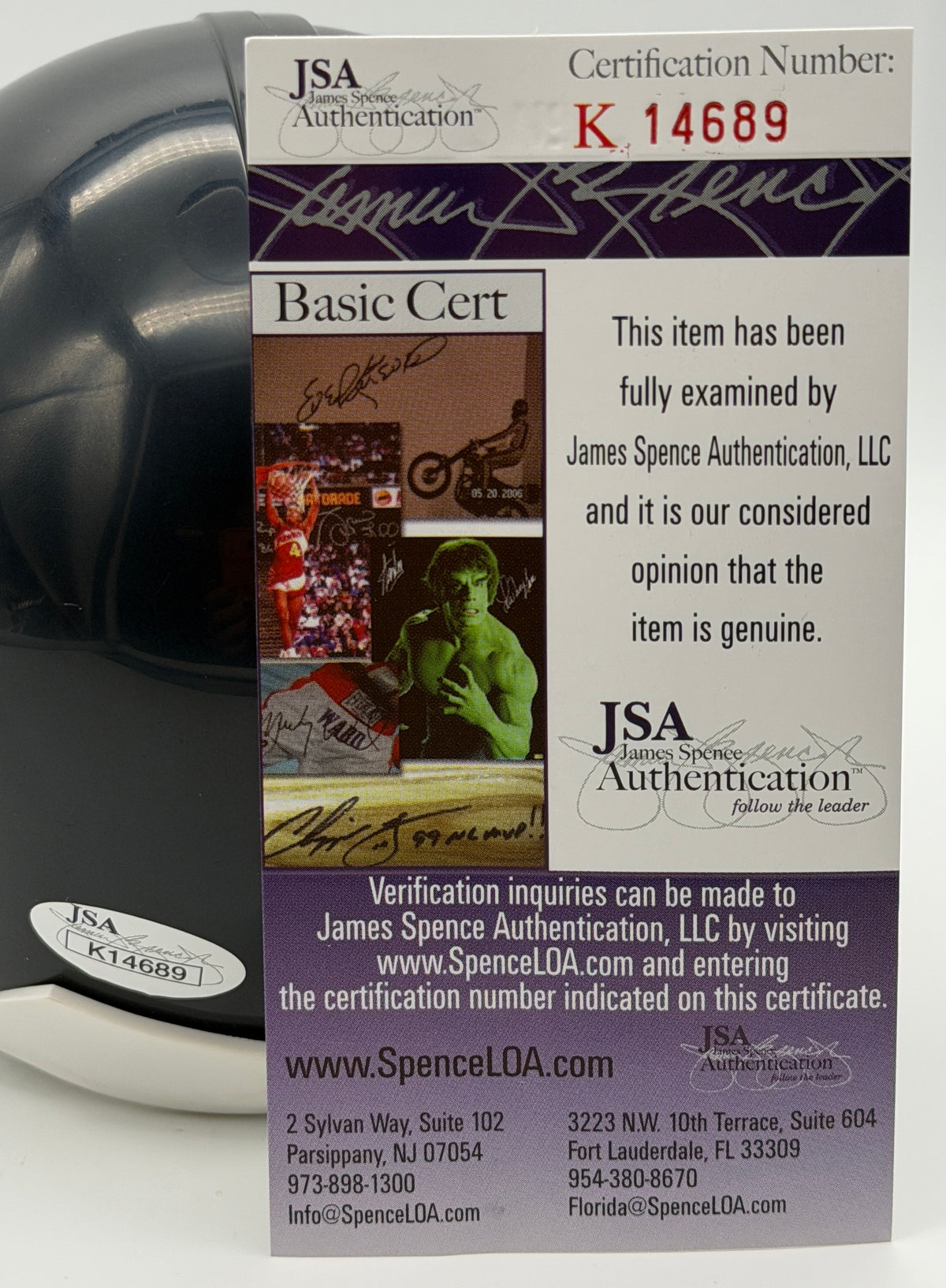 Mike Ditka HOF Signed/Autographed Chicago Bears Mini Football Helmet JSA 215558