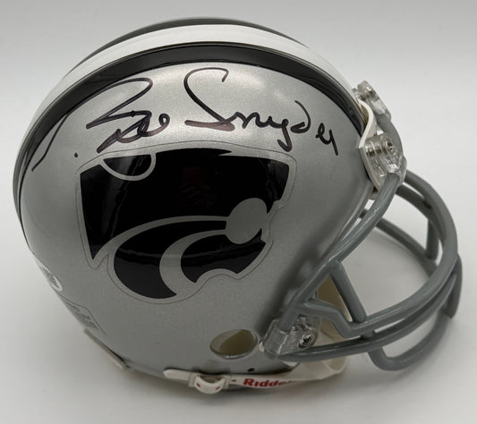 Bill Snyder Signed/Autographed Kansas State Mini Football Helmet JSA 215560