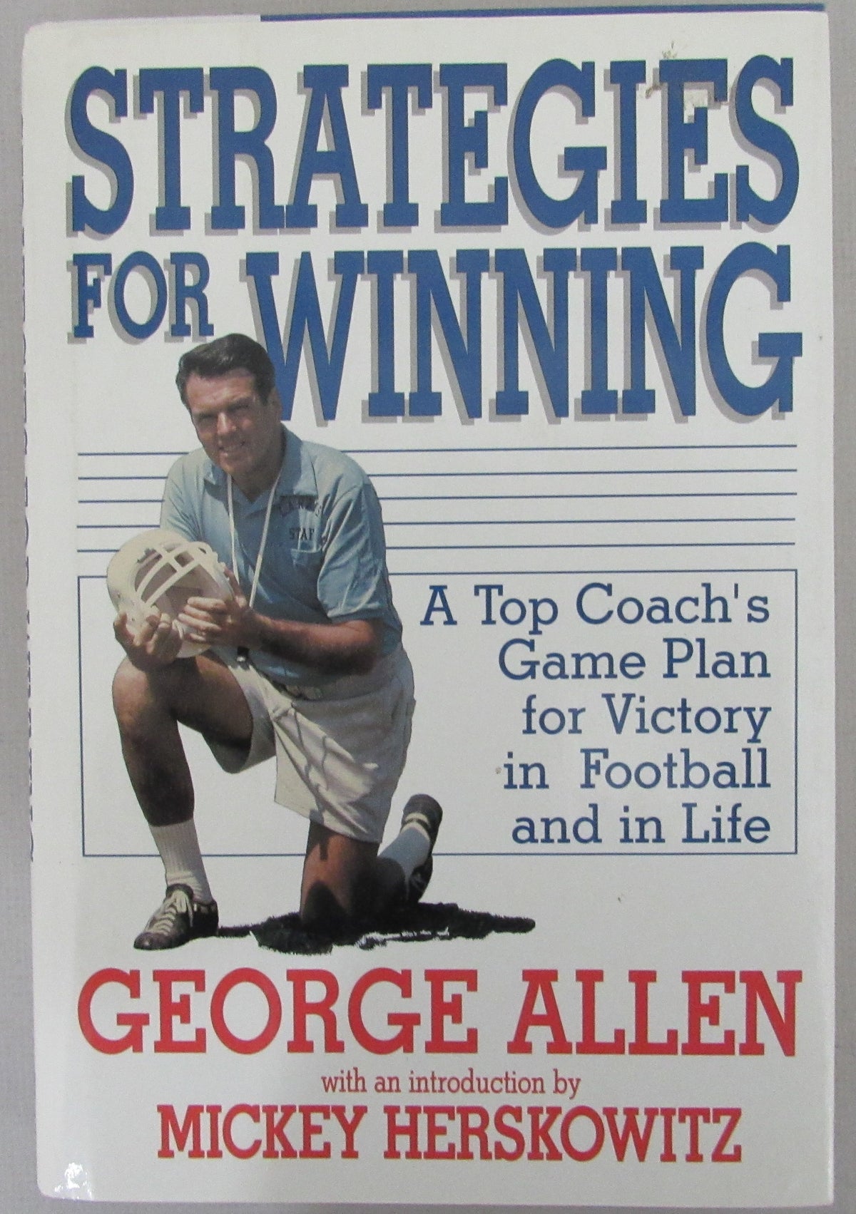 George Allen Signed/Inscribed Book "Strategies For Winning" PSA/DNA 213324