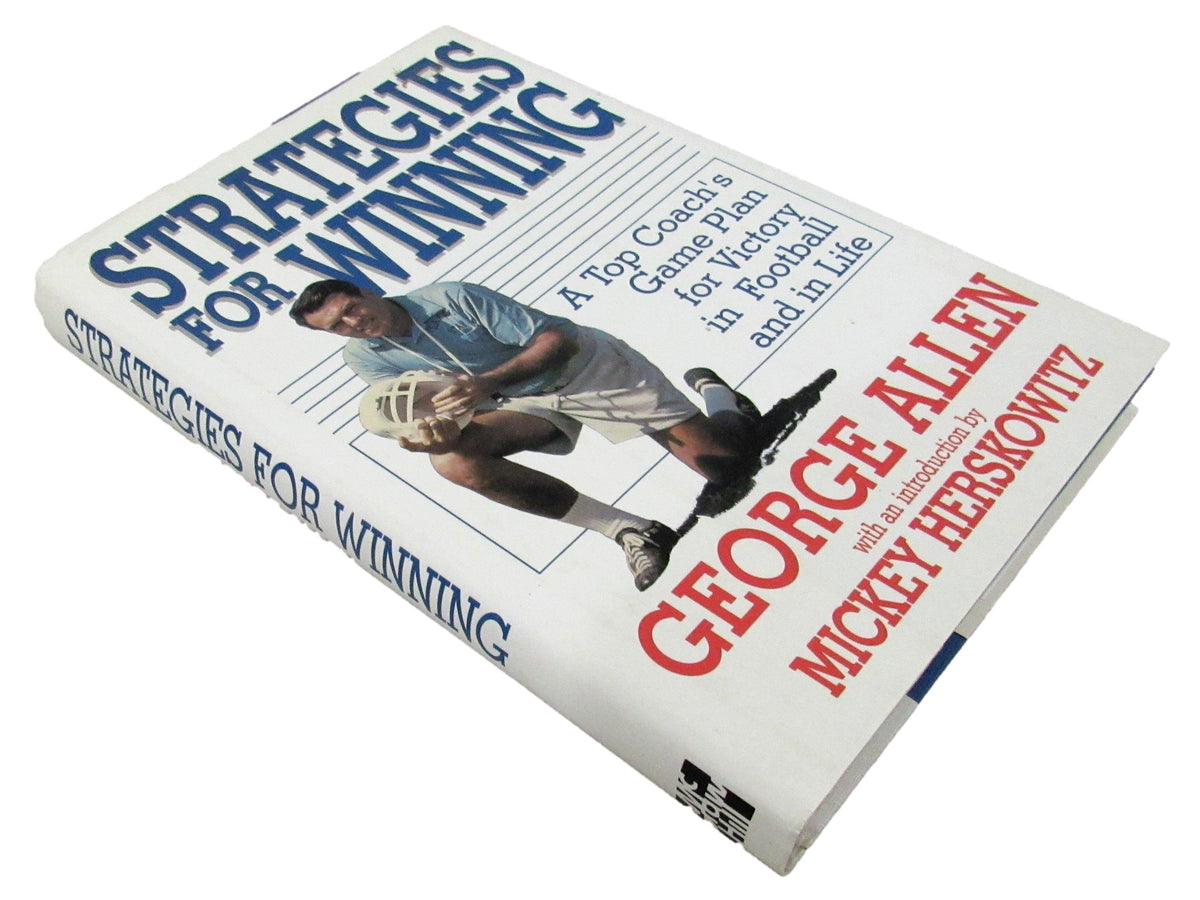 George Allen Signed/Inscribed Book "Strategies For Winning" PSA/DNA 213324