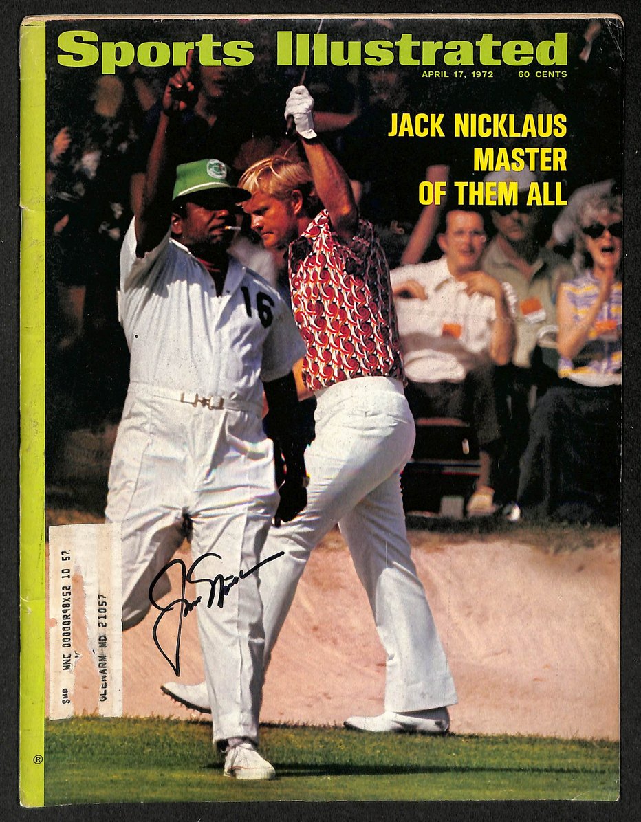 Jack Nicklaus Signed/Autographed 4/17/1972 Sports Illustrated Mag PSA/DNA 212172