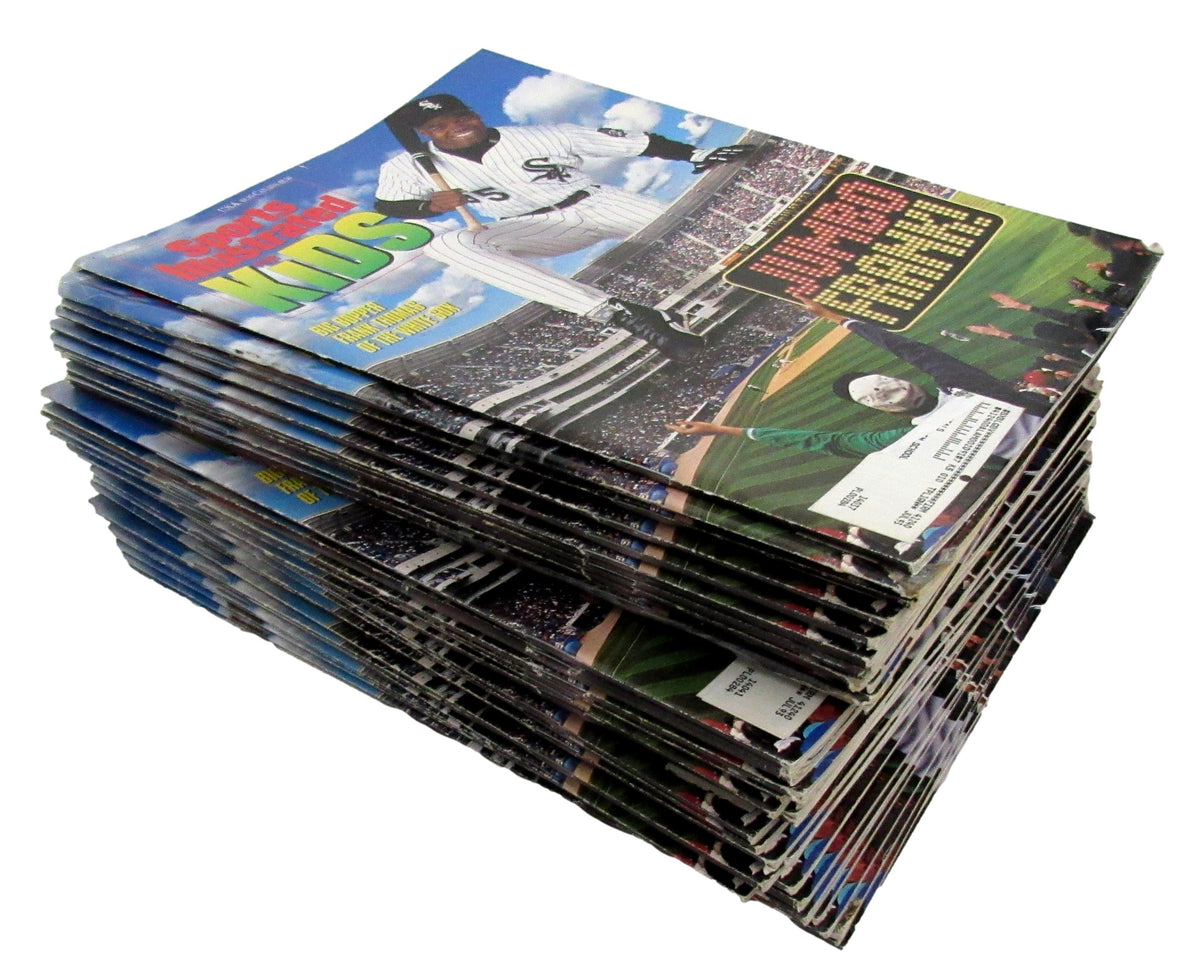 Lot of (45) July 1993 Sports Illustrated Kids Magazines w/ Cards Frank Thomas