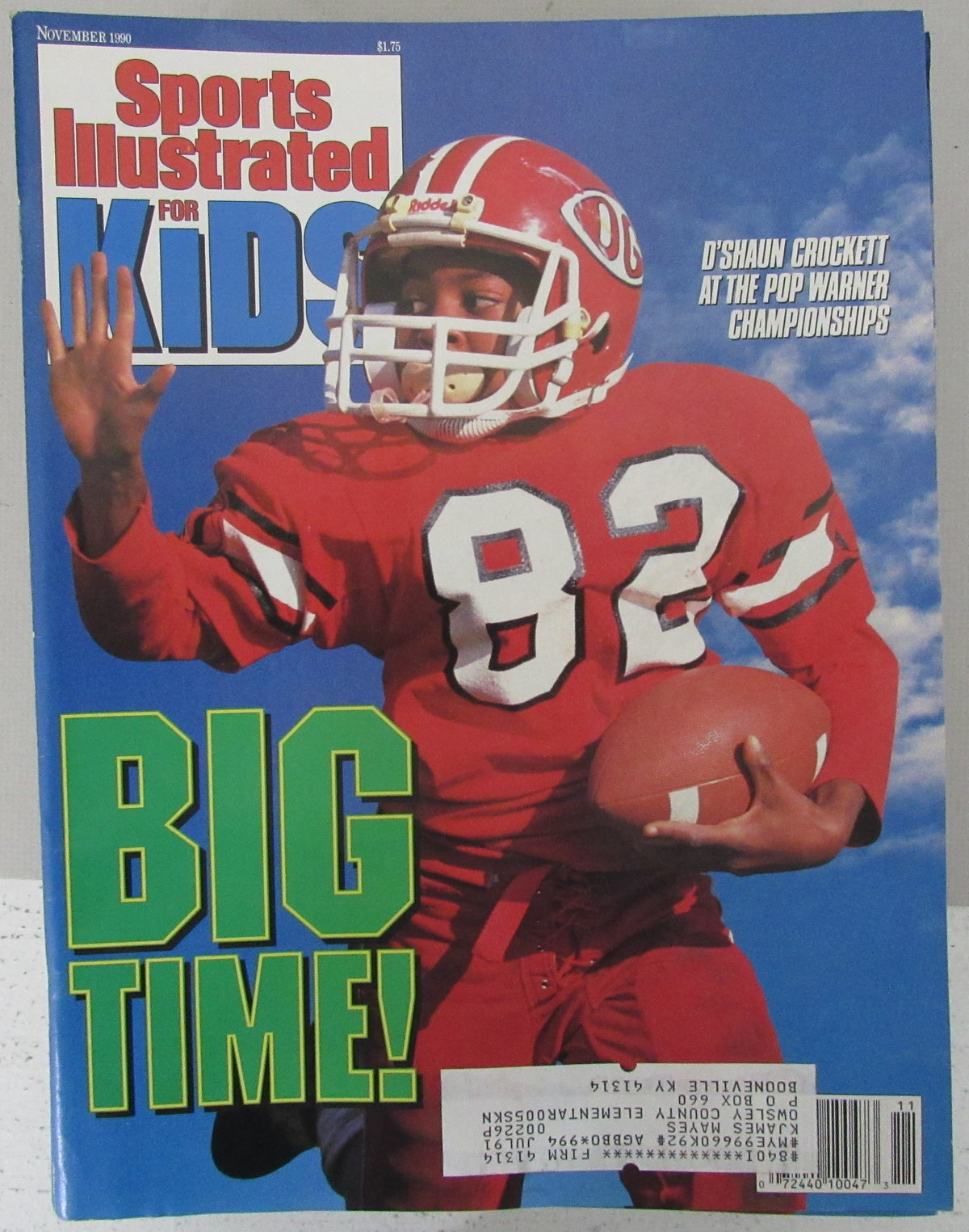 Lot of (24) Nov 1990 Sports Illustrated Kids Magazines w/ Cards Barry Sanders