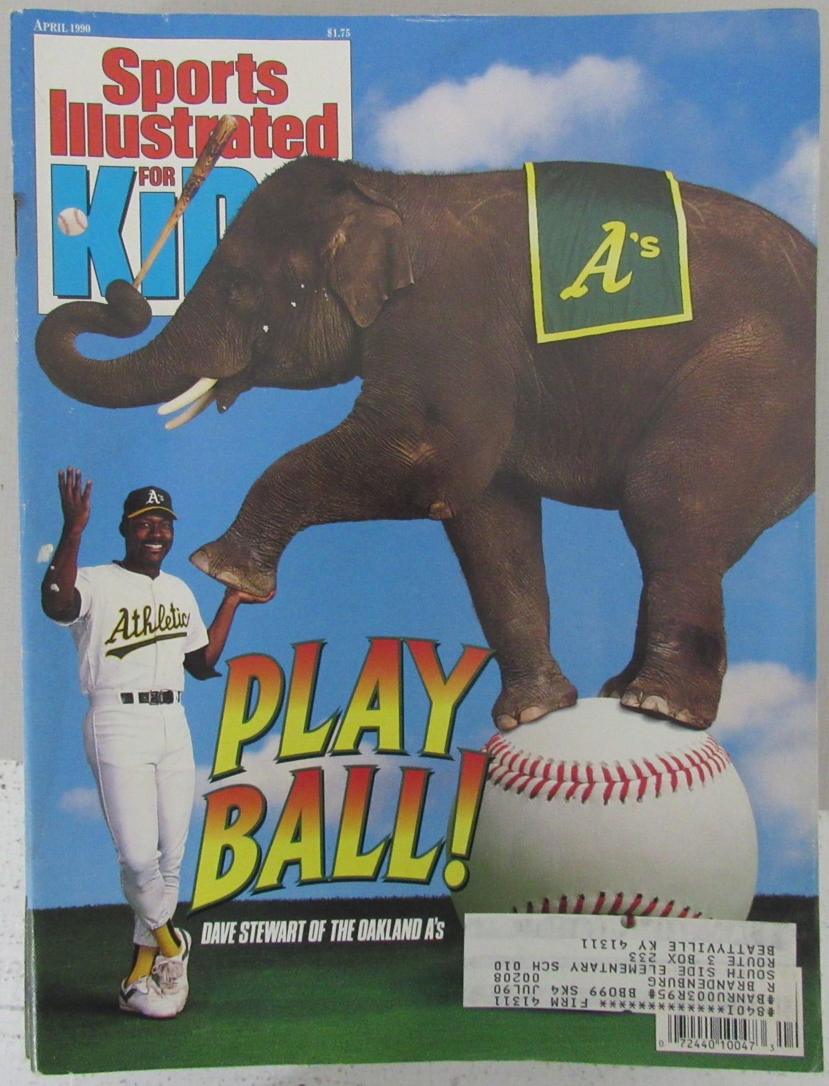 Lot of (22) April 1990 Sports Illustrated Kids Magazines w/ Cards Dave Stewart