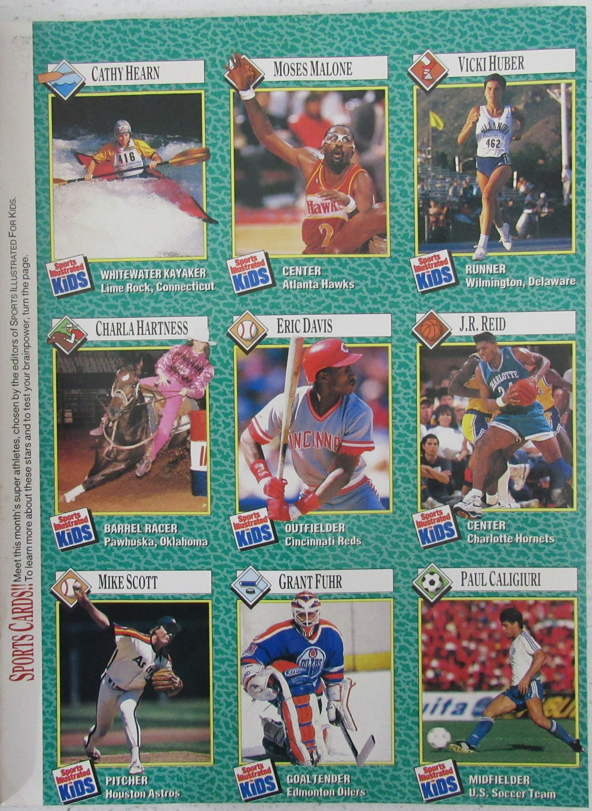 Lot of (22) April 1990 Sports Illustrated Kids Magazines w/ Cards Dave Stewart