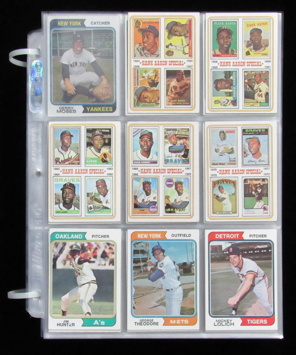 1974 TOPPS Baseball Complete Set +Traded & Team Checklist Set Winfield RC 189318