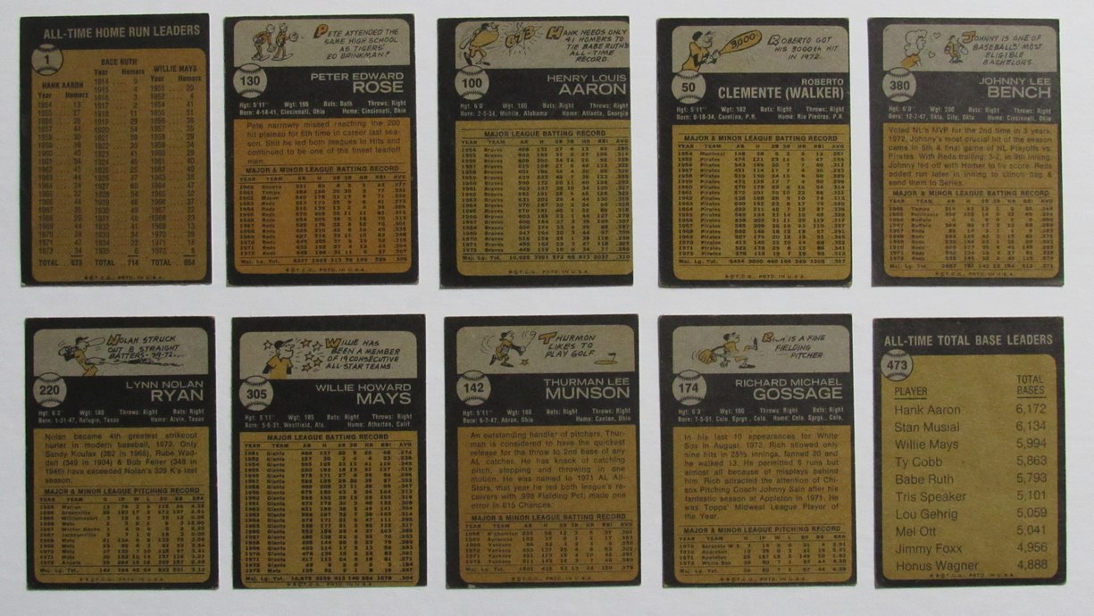 1973 Topps Baseball Complete Set 660 Cards Schmidt/Evans/Gossage RC 189351