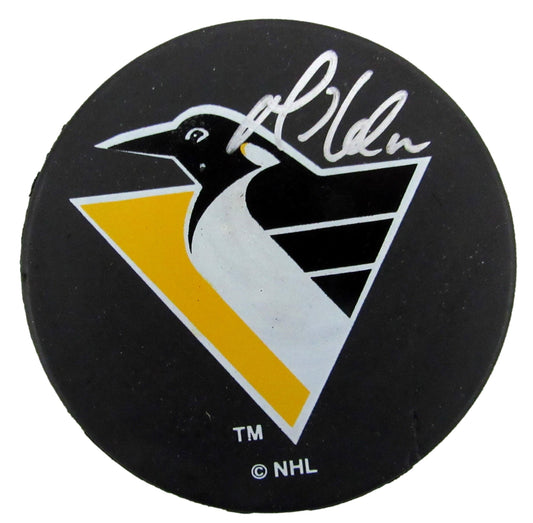 Mario Lemieux HOF Signed/Auto Penguins Hockey Puck Schwartz Sports 188438