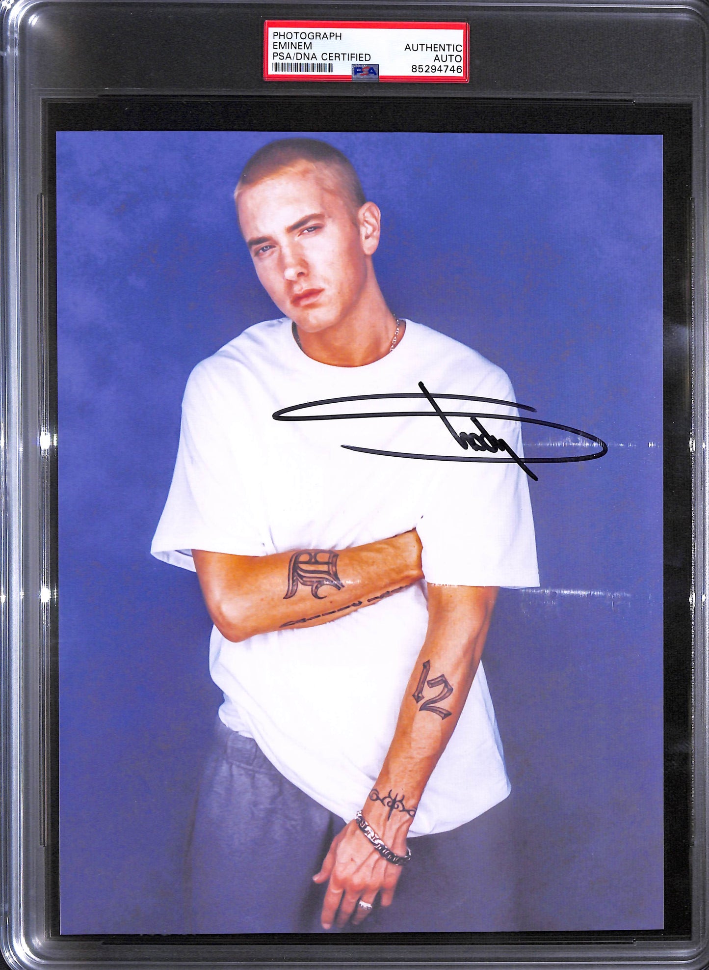 Eminem Signed/Autographed 8x10 Photo Performer PSA/DNA 190282