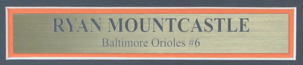 Ryan Mountcastle Signed 8x10 Photo Baltimore Orioles Framed Beckett 187160