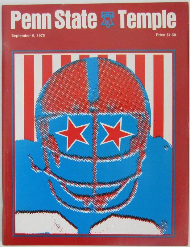 1975 Penn State Nittany Lions vs. Temple Football Program 138488