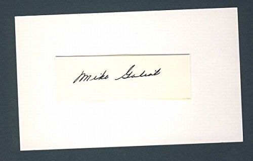 Mike Goliat Browns Phillies Signed/Autograph Cut 3x5 Index Card PASS 124321